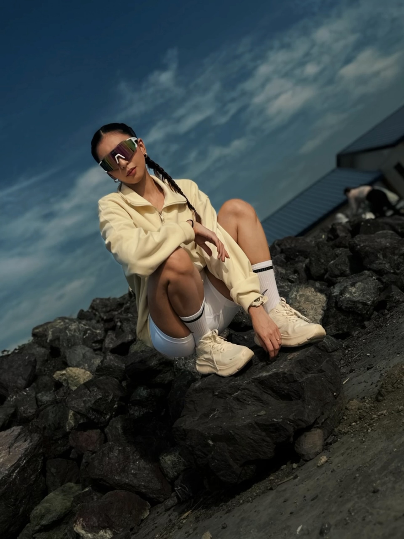 Hawkwell footwear editorial — product-forward portrait