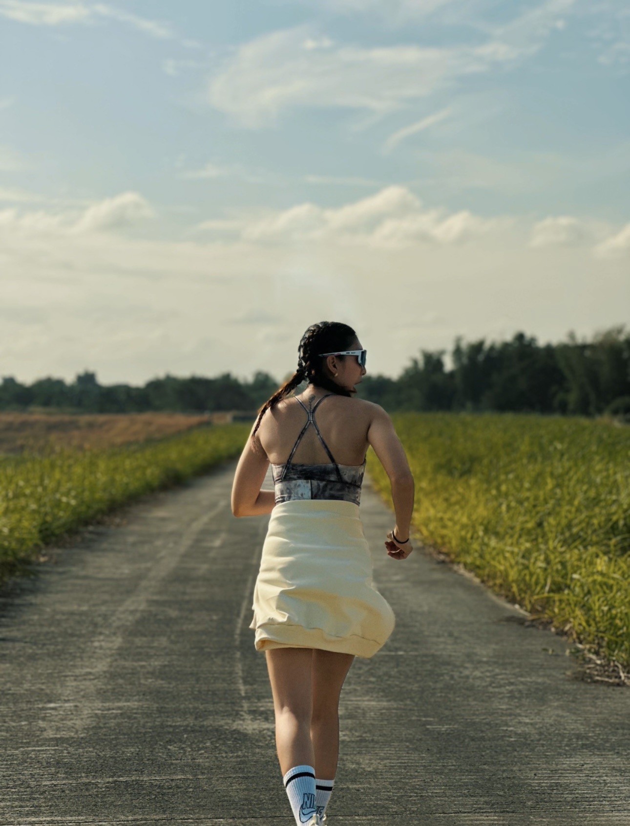 Hawkwell footwear editorial — full look frame